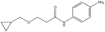 N-(4-aminophenyl)-3-(cyclopropylmethoxy)propanamide Struktur