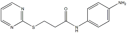 N-(4-aminophenyl)-3-(pyrimidin-2-ylsulfanyl)propanamide Struktur