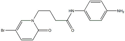 N-(4-aminophenyl)-4-(5-bromo-2-oxo-1,2-dihydropyridin-1-yl)butanamide Struktur