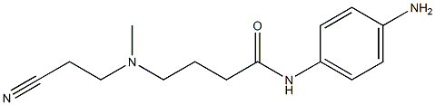 N-(4-aminophenyl)-4-[(2-cyanoethyl)(methyl)amino]butanamide Struktur