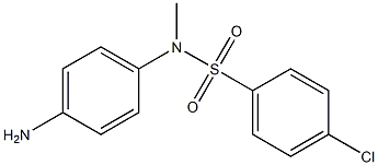 N-(4-aminophenyl)-4-chloro-N-methylbenzene-1-sulfonamide Struktur