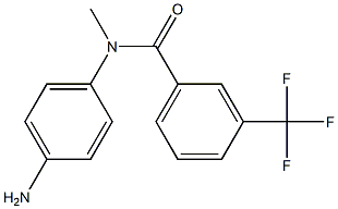 N-(4-aminophenyl)-N-methyl-3-(trifluoromethyl)benzamide Struktur