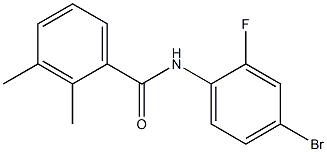 N-(4-bromo-2-fluorophenyl)-2,3-dimethylbenzamide Struktur