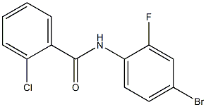 N-(4-bromo-2-fluorophenyl)-2-chlorobenzamide Struktur