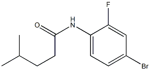 N-(4-bromo-2-fluorophenyl)-4-methylpentanamide Struktur