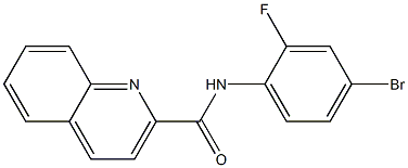 N-(4-bromo-2-fluorophenyl)quinoline-2-carboxamide Struktur