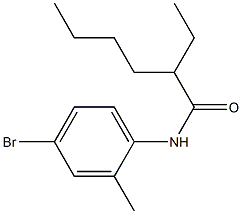 N-(4-bromo-2-methylphenyl)-2-ethylhexanamide Struktur