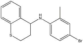 N-(4-bromo-2-methylphenyl)-3,4-dihydro-2H-1-benzothiopyran-4-amine Struktur