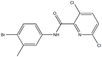 N-(4-bromo-3-methylphenyl)-3,6-dichloropyridine-2-carboxamide Struktur