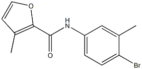 N-(4-bromo-3-methylphenyl)-3-methyl-2-furamide Struktur