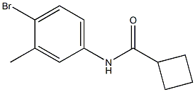 N-(4-bromo-3-methylphenyl)cyclobutanecarboxamide Struktur