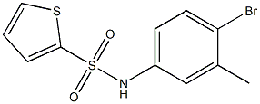 N-(4-bromo-3-methylphenyl)thiophene-2-sulfonamide Struktur