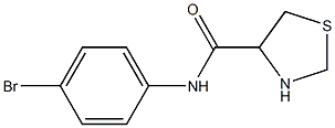 N-(4-bromophenyl)-1,3-thiazolidine-4-carboxamide Struktur