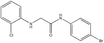 N-(4-bromophenyl)-2-[(2-chlorophenyl)amino]acetamide Struktur