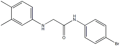 N-(4-bromophenyl)-2-[(3,4-dimethylphenyl)amino]acetamide Struktur