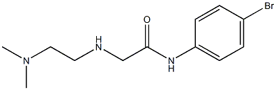 N-(4-bromophenyl)-2-{[2-(dimethylamino)ethyl]amino}acetamide Struktur