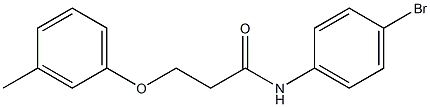 N-(4-bromophenyl)-3-(3-methylphenoxy)propanamide Struktur