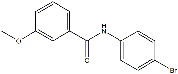 N-(4-bromophenyl)-3-methoxybenzamide Struktur