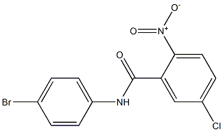 N-(4-bromophenyl)-5-chloro-2-nitrobenzamide Struktur