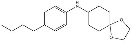 N-(4-butylphenyl)-1,4-dioxaspiro[4.5]decan-8-amine Struktur