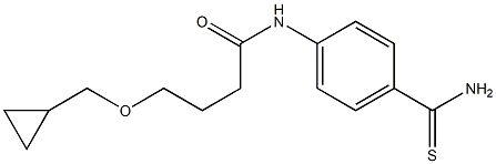 N-(4-carbamothioylphenyl)-4-(cyclopropylmethoxy)butanamide Struktur