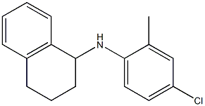 N-(4-chloro-2-methylphenyl)-1,2,3,4-tetrahydronaphthalen-1-amine Struktur