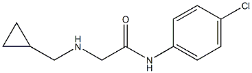 N-(4-chlorophenyl)-2-[(cyclopropylmethyl)amino]acetamide Struktur