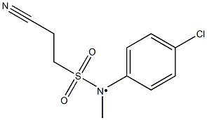 N-(4-chlorophenyl)-2-cyano-N-methylethane-1-sulfonamido Struktur