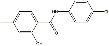 N-(4-chlorophenyl)-2-hydroxy-4-methylbenzamide Struktur