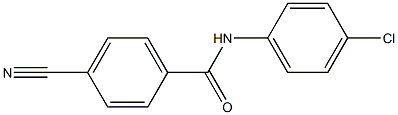 N-(4-chlorophenyl)-4-cyanobenzamide Struktur