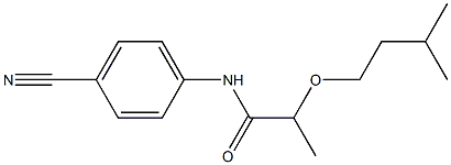 N-(4-cyanophenyl)-2-(3-methylbutoxy)propanamide Struktur