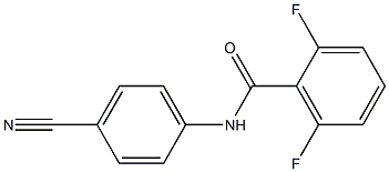 N-(4-cyanophenyl)-2,6-difluorobenzamide Struktur