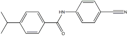 N-(4-cyanophenyl)-4-(propan-2-yl)benzamide Struktur