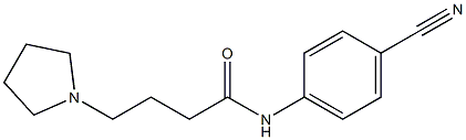 N-(4-cyanophenyl)-4-(pyrrolidin-1-yl)butanamide Struktur