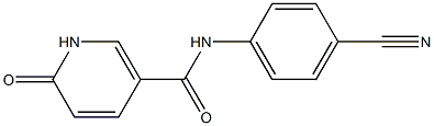 N-(4-cyanophenyl)-6-oxo-1,6-dihydropyridine-3-carboxamide Struktur