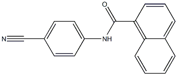 N-(4-cyanophenyl)naphthalene-1-carboxamide Struktur