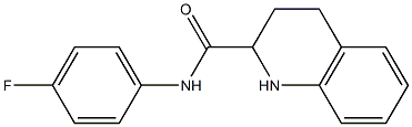 N-(4-fluorophenyl)-1,2,3,4-tetrahydroquinoline-2-carboxamide Struktur