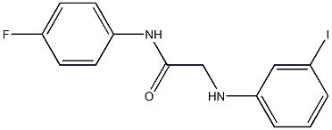 N-(4-fluorophenyl)-2-[(3-iodophenyl)amino]acetamide Struktur