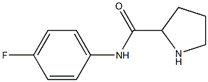 N-(4-fluorophenyl)pyrrolidine-2-carboxamide Struktur