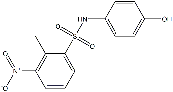 N-(4-hydroxyphenyl)-2-methyl-3-nitrobenzene-1-sulfonamide Struktur