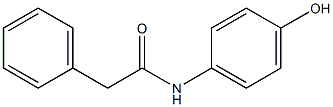 N-(4-hydroxyphenyl)-2-phenylacetamide Struktur