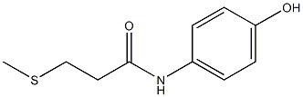 N-(4-hydroxyphenyl)-3-(methylsulfanyl)propanamide Struktur