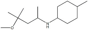 N-(4-methoxy-4-methylpentan-2-yl)-4-methylcyclohexan-1-amine Struktur