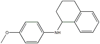 N-(4-methoxyphenyl)-1,2,3,4-tetrahydronaphthalen-1-amine Struktur