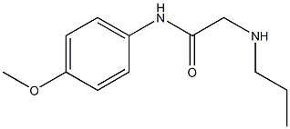 N-(4-methoxyphenyl)-2-(propylamino)acetamide Struktur