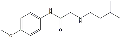 N-(4-methoxyphenyl)-2-[(3-methylbutyl)amino]acetamide Struktur