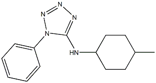 N-(4-methylcyclohexyl)-1-phenyl-1H-1,2,3,4-tetrazol-5-amine Struktur