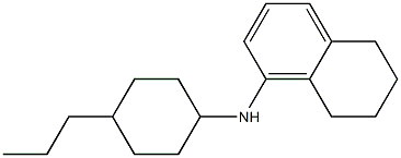 N-(4-propylcyclohexyl)-5,6,7,8-tetrahydronaphthalen-1-amine Struktur