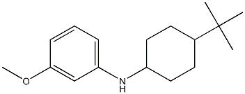 N-(4-tert-butylcyclohexyl)-3-methoxyaniline Struktur