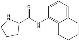 N-(5,6,7,8-tetrahydronaphthalen-1-yl)pyrrolidine-2-carboxamide Struktur